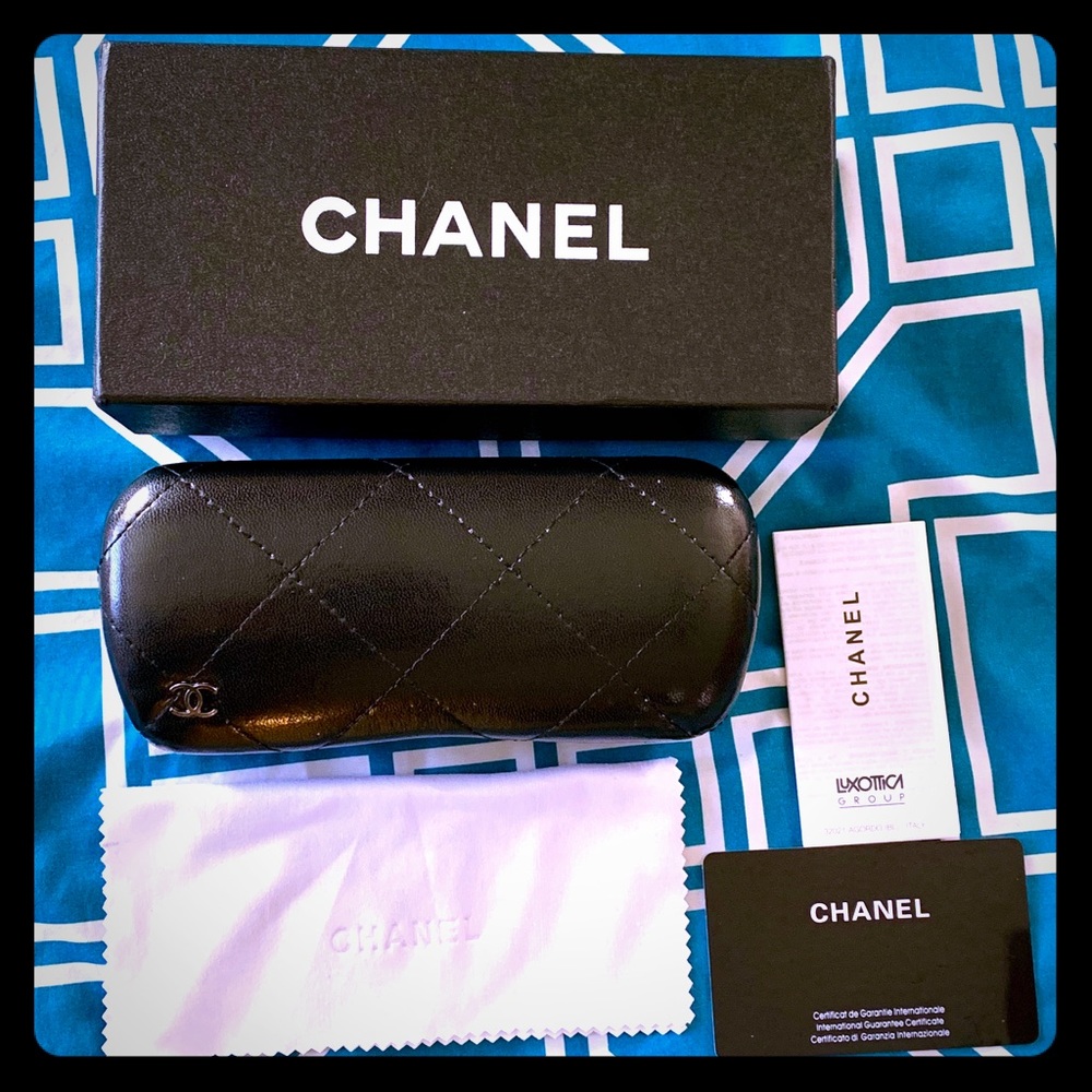 Brand New Chanel Sunglasses Case With Accessories
